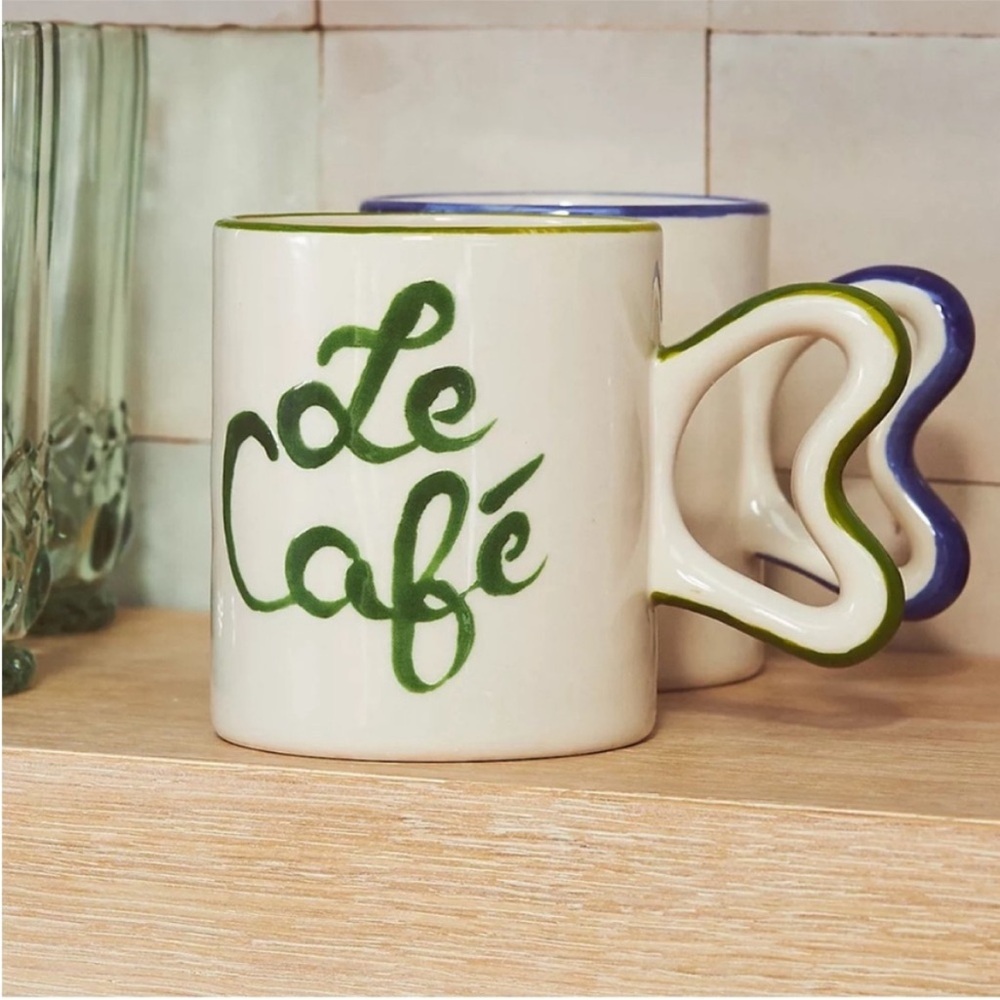 Anthropologie Harlie Brown Mug Set